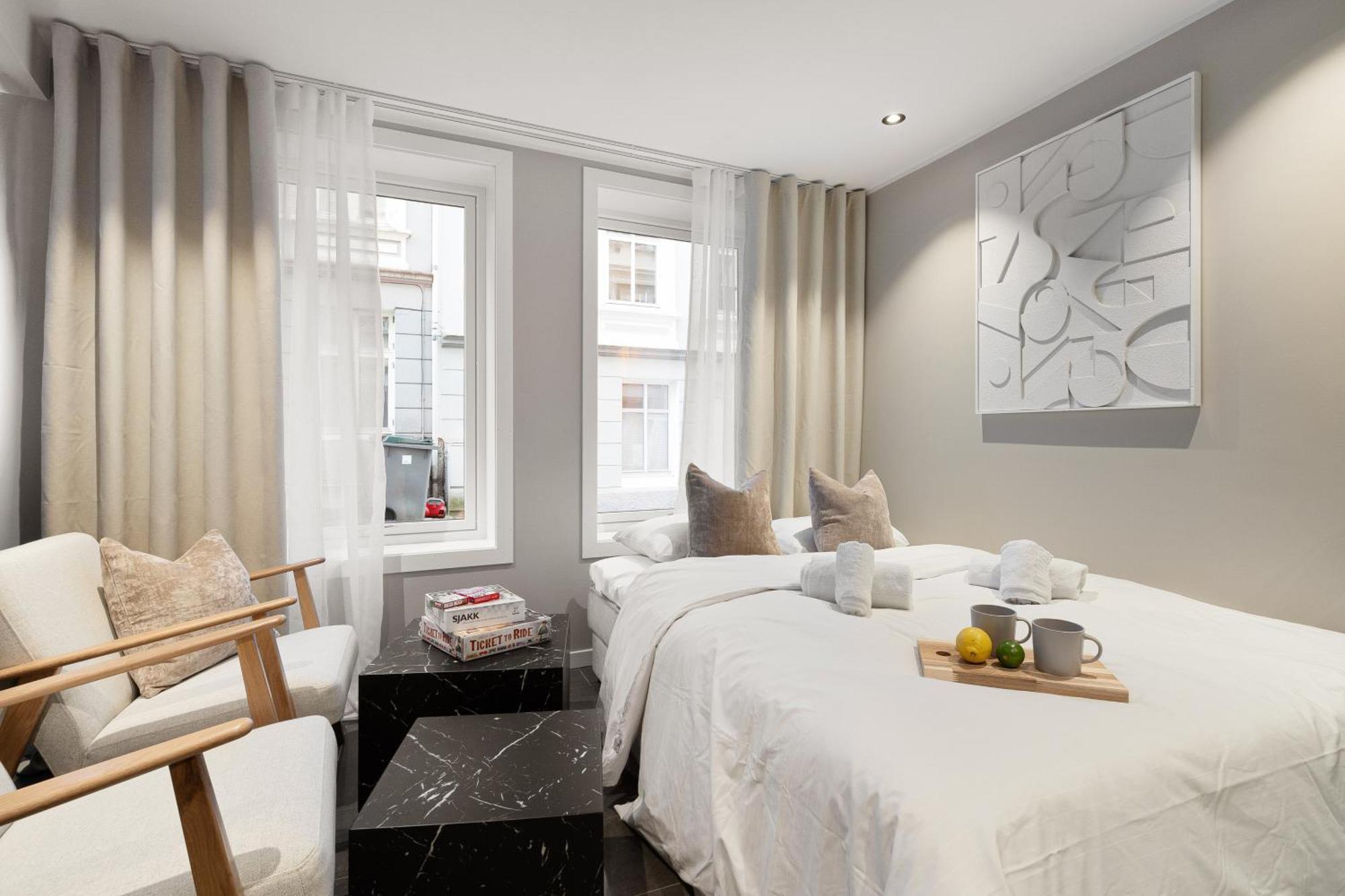 Renovated Jan 24 - Queen Beds - Behind Bryggen Bergen Esterno foto